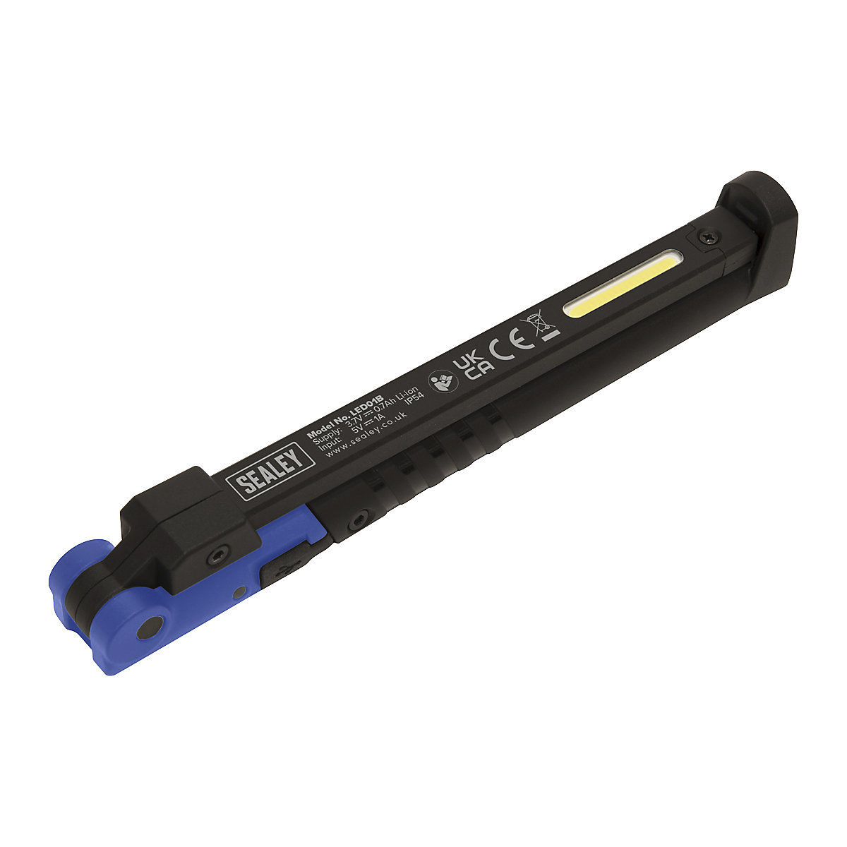 Sealey Rechargeable Slim Folding Pocket Lights | 2W COB & 1 SMD LED (Product illustration 3)-2