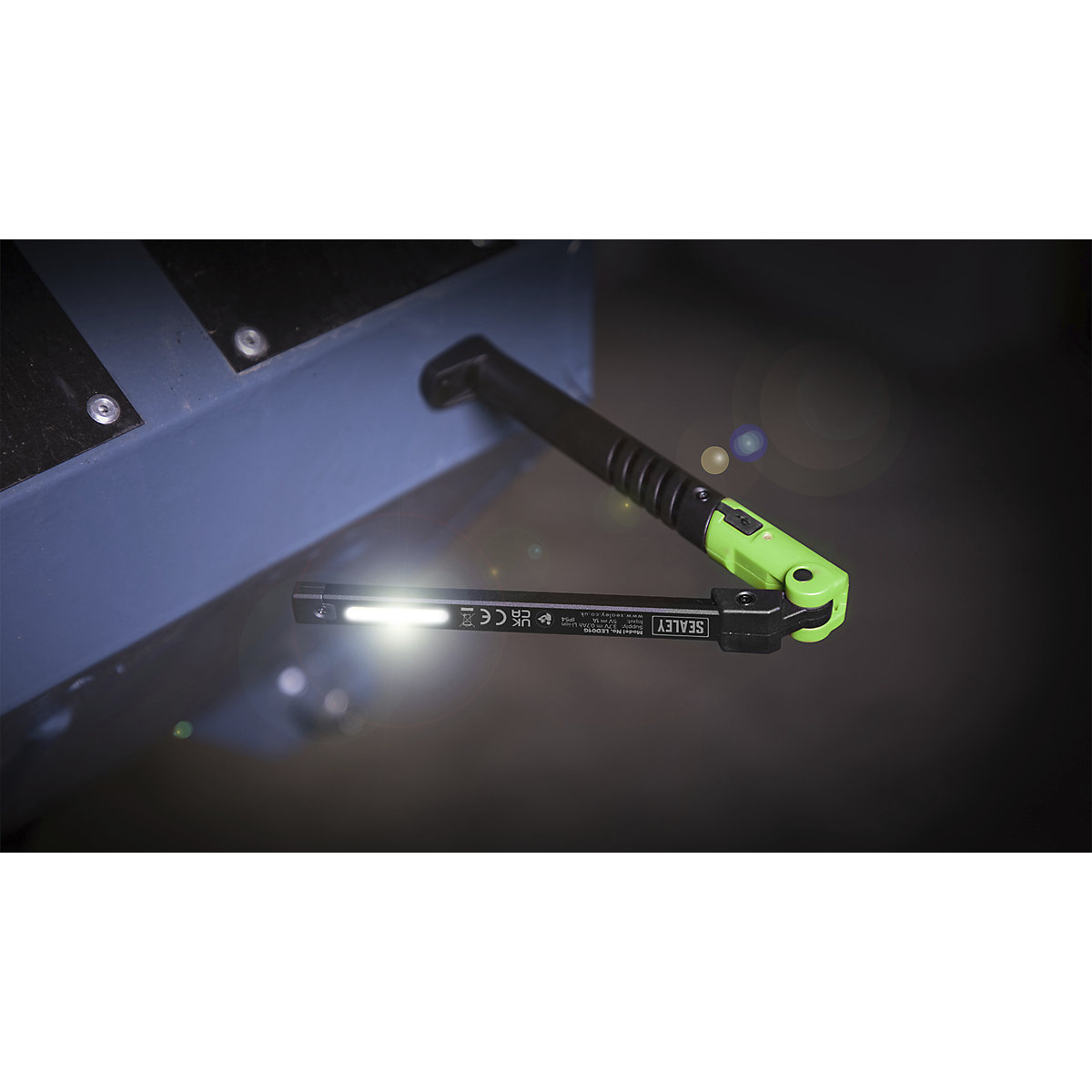 Sealey Rechargeable Slim Folding Pocket Lights | 2W COB & 1 SMD LED (Product illustration 13)-12