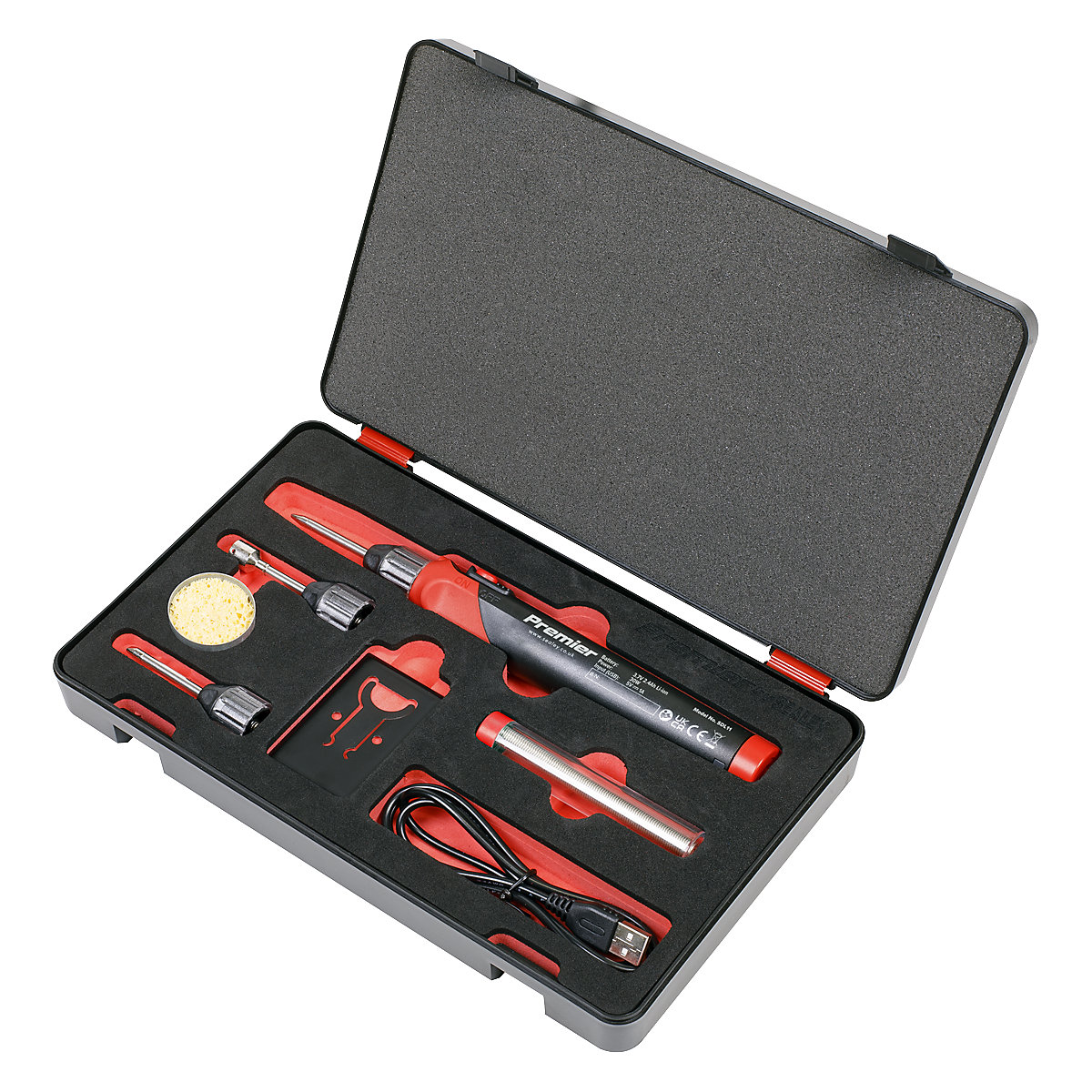 Sealey Rechargeable Soldering Iron Kit (Product illustration 3)-2