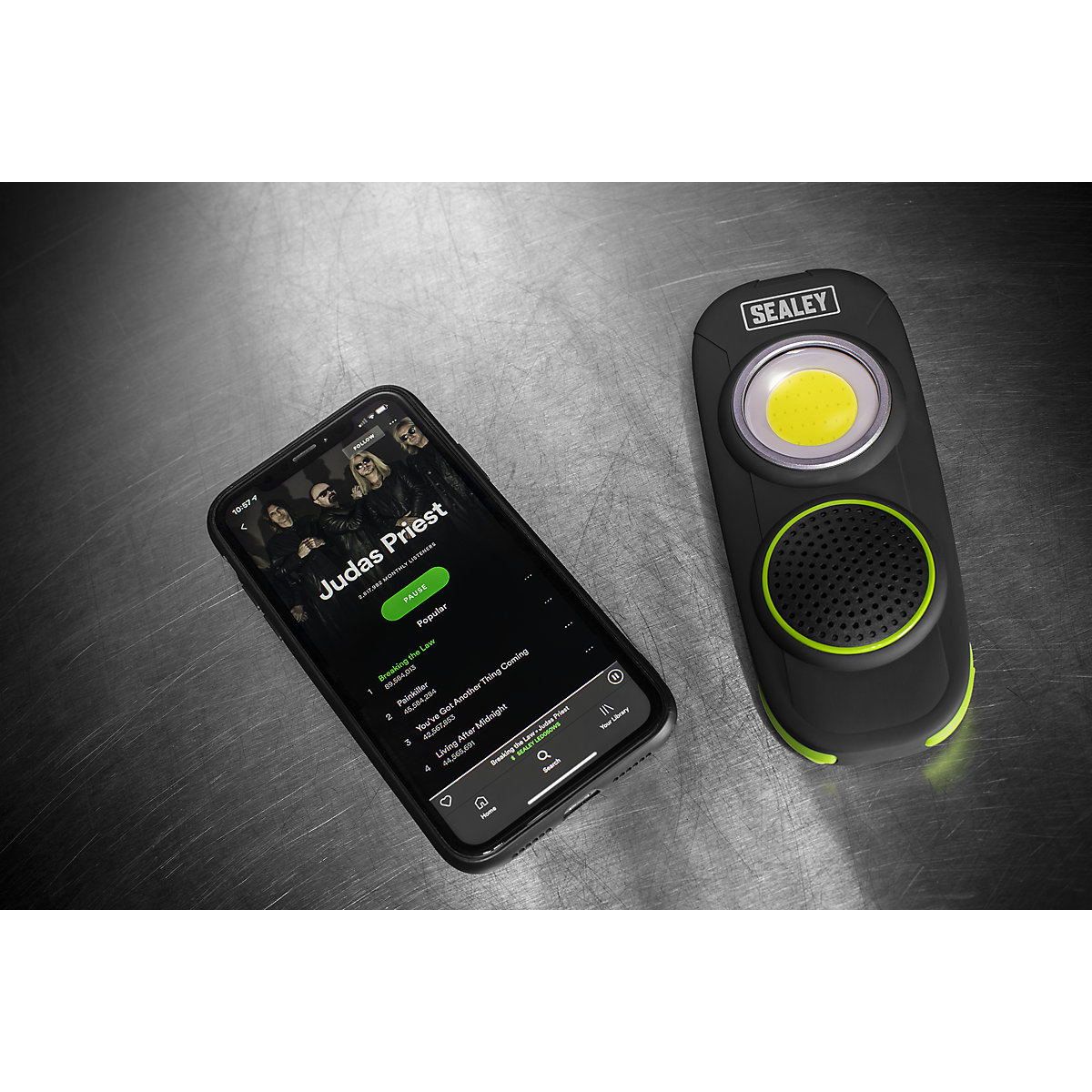 Sealey Rechargeable Torch with Wireless Speaker (Product illustration 6)-5