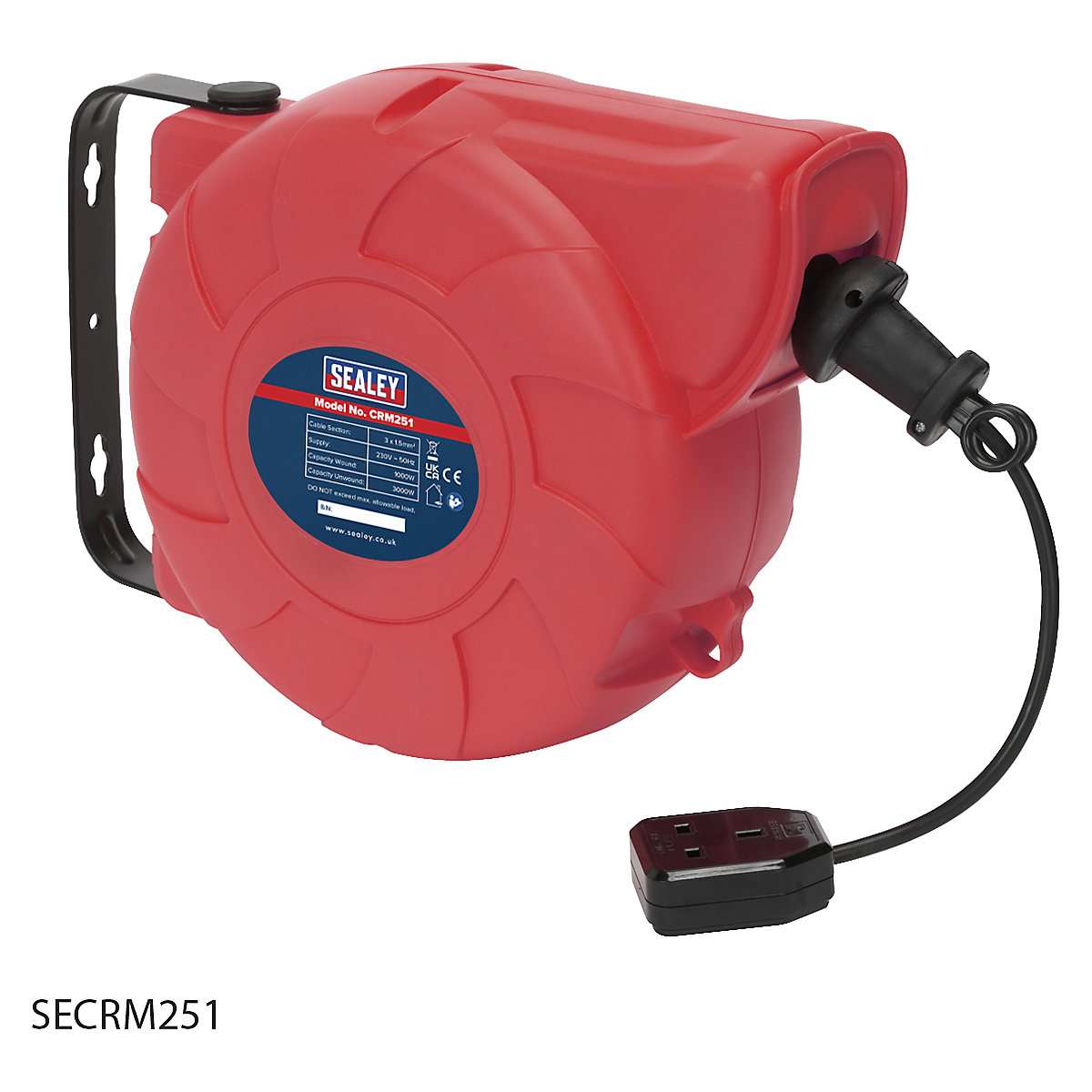 Sealey Retractable Cable Reel System (Product illustration 4)-3