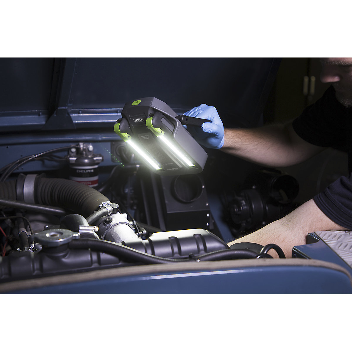 Sealey Slimflex Rechargeable Floodlight / Inspection Light | Docking Station Kit (Product illustration 3)-2