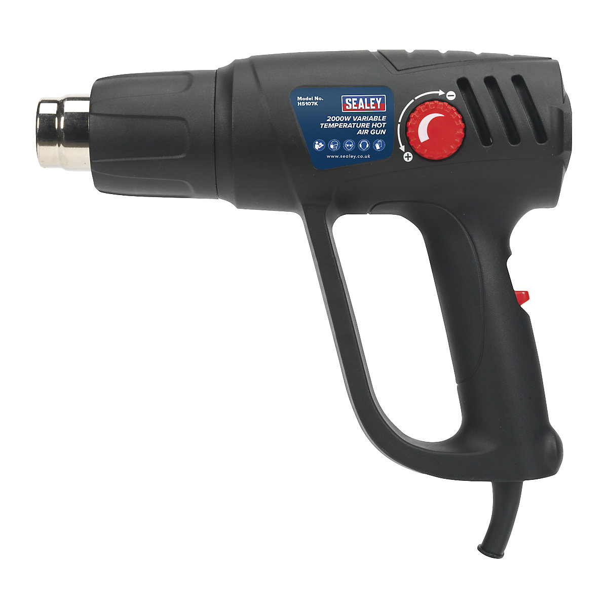 Sealey Variable Temperature Hot Air Gun Kit | 50-4500C/90-6000C | 2000W (Product illustration 2)-1