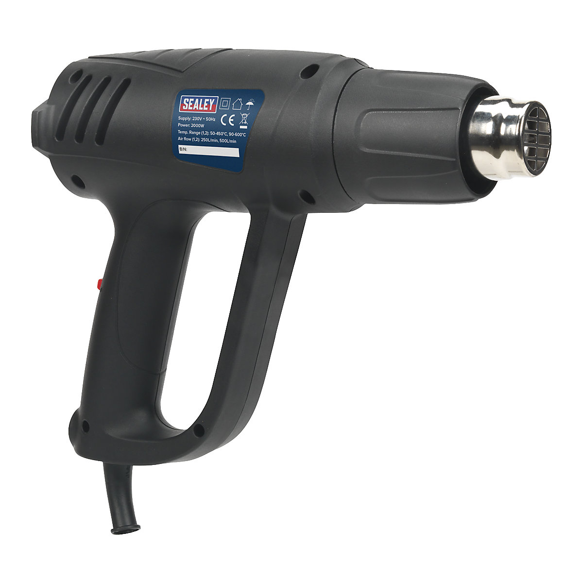 Sealey Variable Temperature Hot Air Gun Kit | 50-4500C/90-6000C | 2000W (Product illustration 4)-3