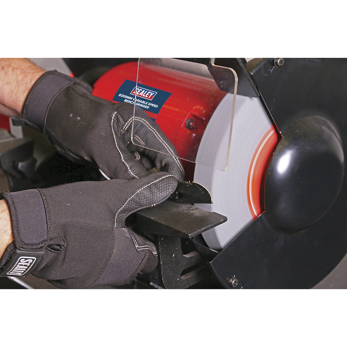 Sealey Bench Grinder | Ø150mm Stones | 250W | Variable Speed (Product illustration 5)-4