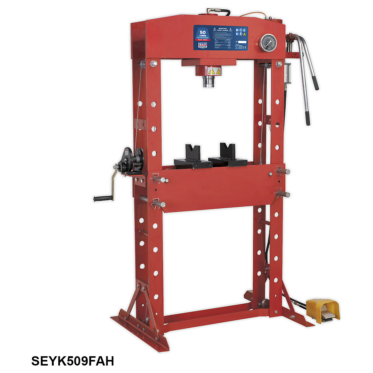 Sealey Heavy Duty Floor Standing Hydraulic Presses | 50 Tonne (Product illustration 4)-3