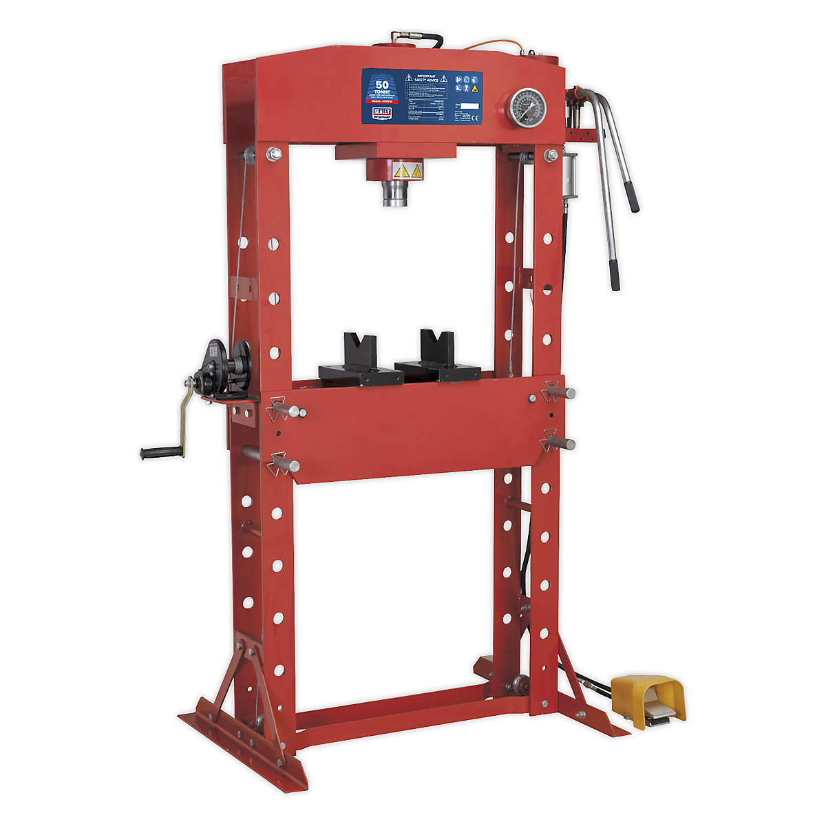 Sealey Heavy Duty Floor Standing Hydraulic Presses | 50 Tonne