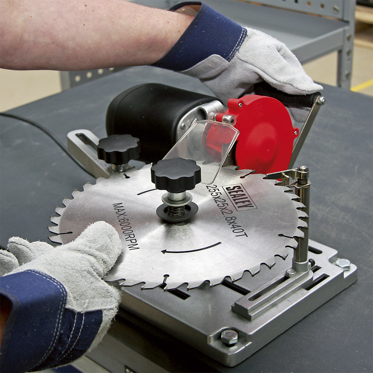 Sealey Saw Blade Sharpener | Bench Mounting (Product illustration 5)-4