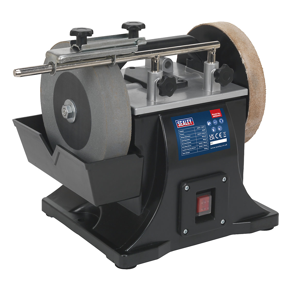 Sealey Sharpener with Honing Wheel | 200mm Dia.