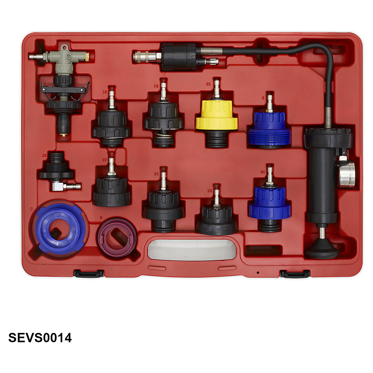 Sealey Cooling System Pressure Tester Kit (Product illustration 12)-11