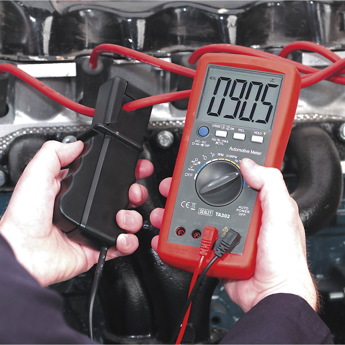 Sealey Digital Automotive Analyser | 14-Function | Inductive Coupler (Product illustration 4)-3