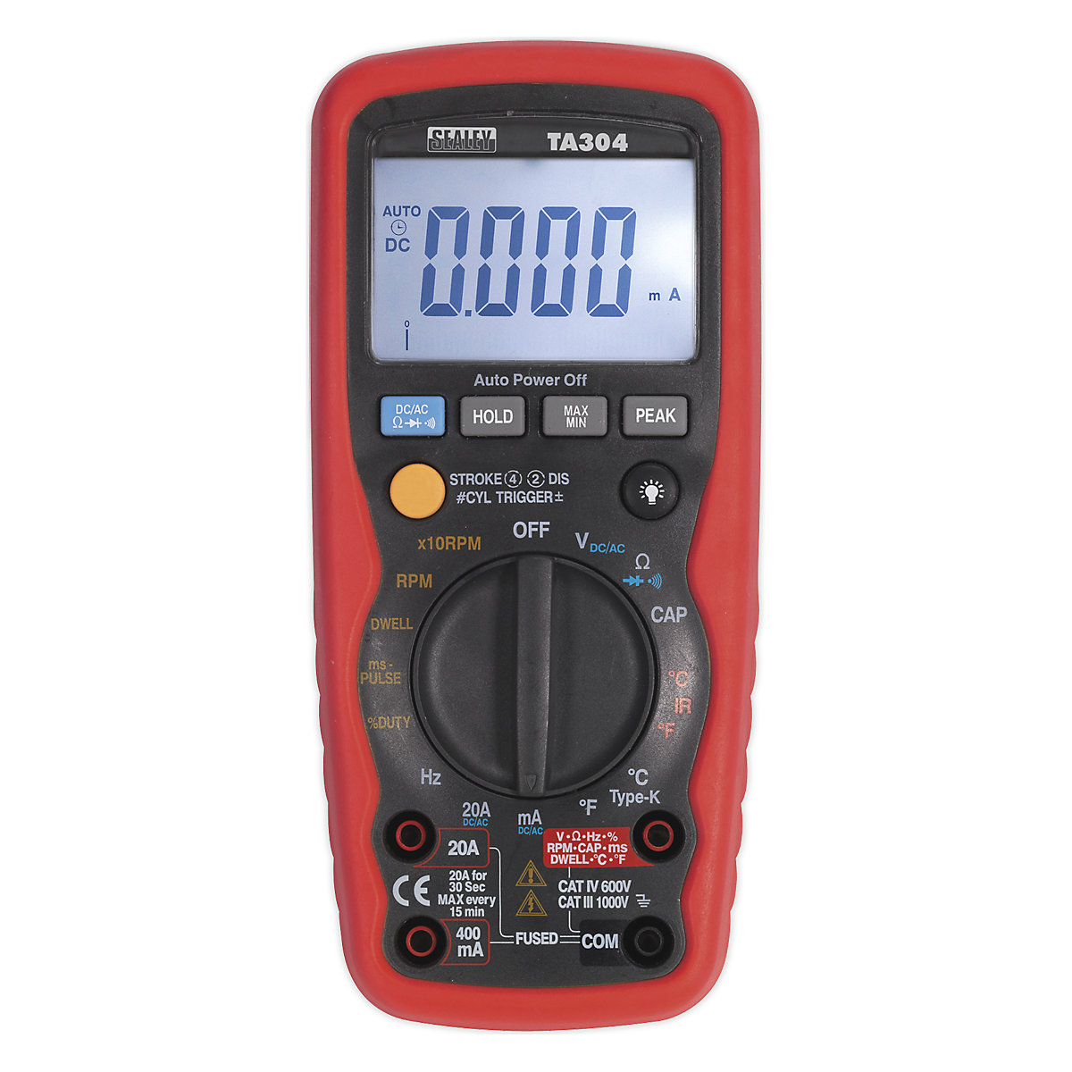 Sealey Digital Automotive Analyser | 15-Function | Inductive Coupler (Product illustration 2)-1