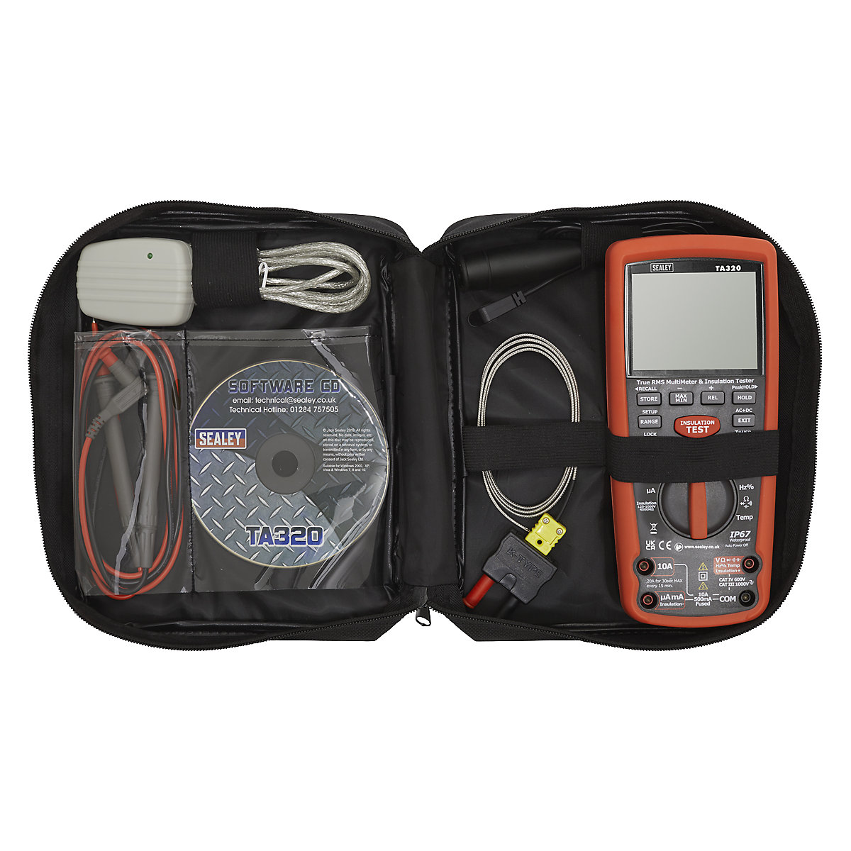 Sealey Digital Automotive Analyser / Insulation Tester | Hybrid Vehicles (Product illustration 4)-3
