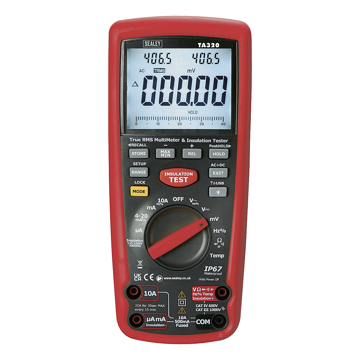 Sealey Digital Automotive Analyser / Insulation Tester | Hybrid Vehicles (Product illustration 2)-1