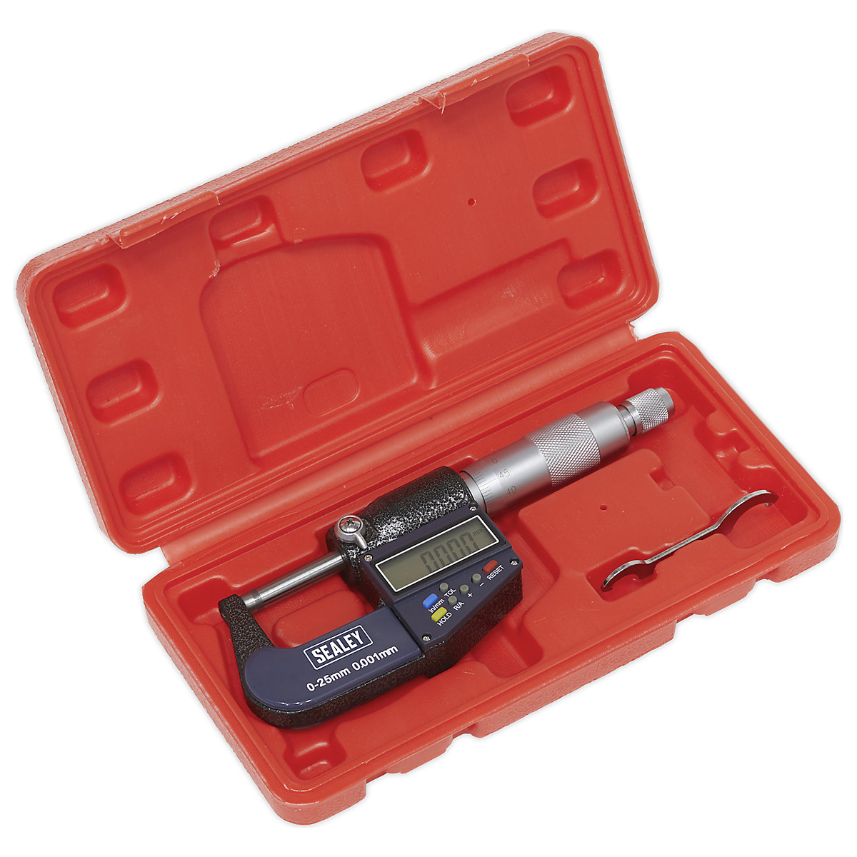 Sealey Digital External Micrometer | 0-25mm (Product illustration 4)-3
