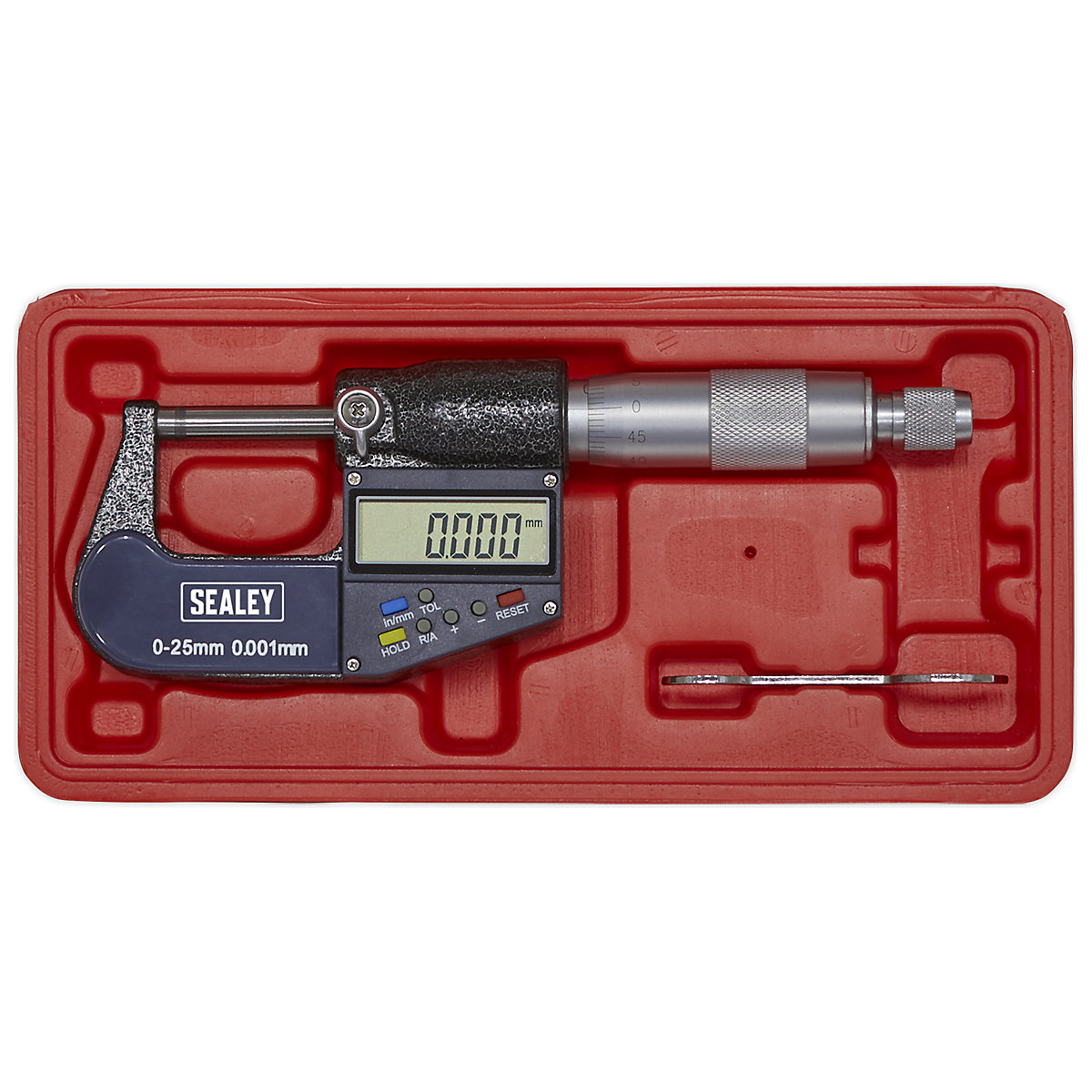 Sealey Digital External Micrometer | 0-25mm (Product illustration 5)-4