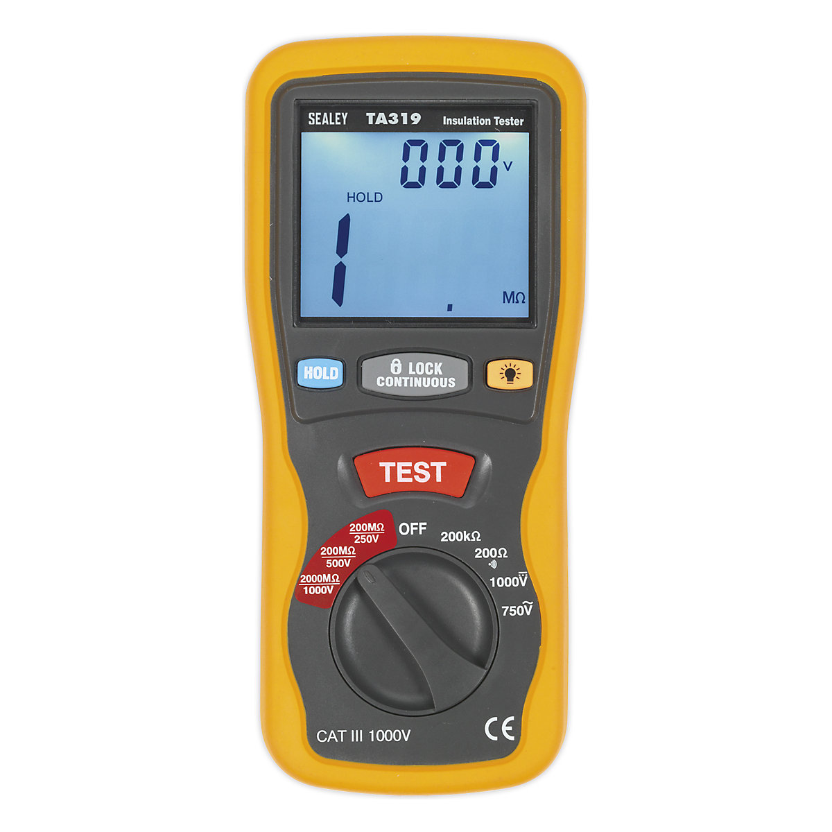 Sealey Digital Insulation Tester | Cat III (Product illustration 3)-2