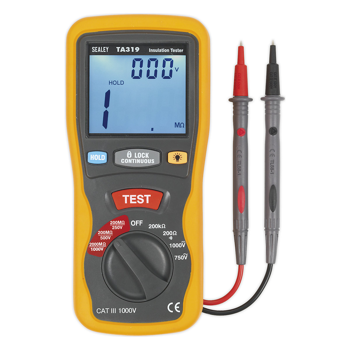Sealey Digital Insulation Tester | Cat III