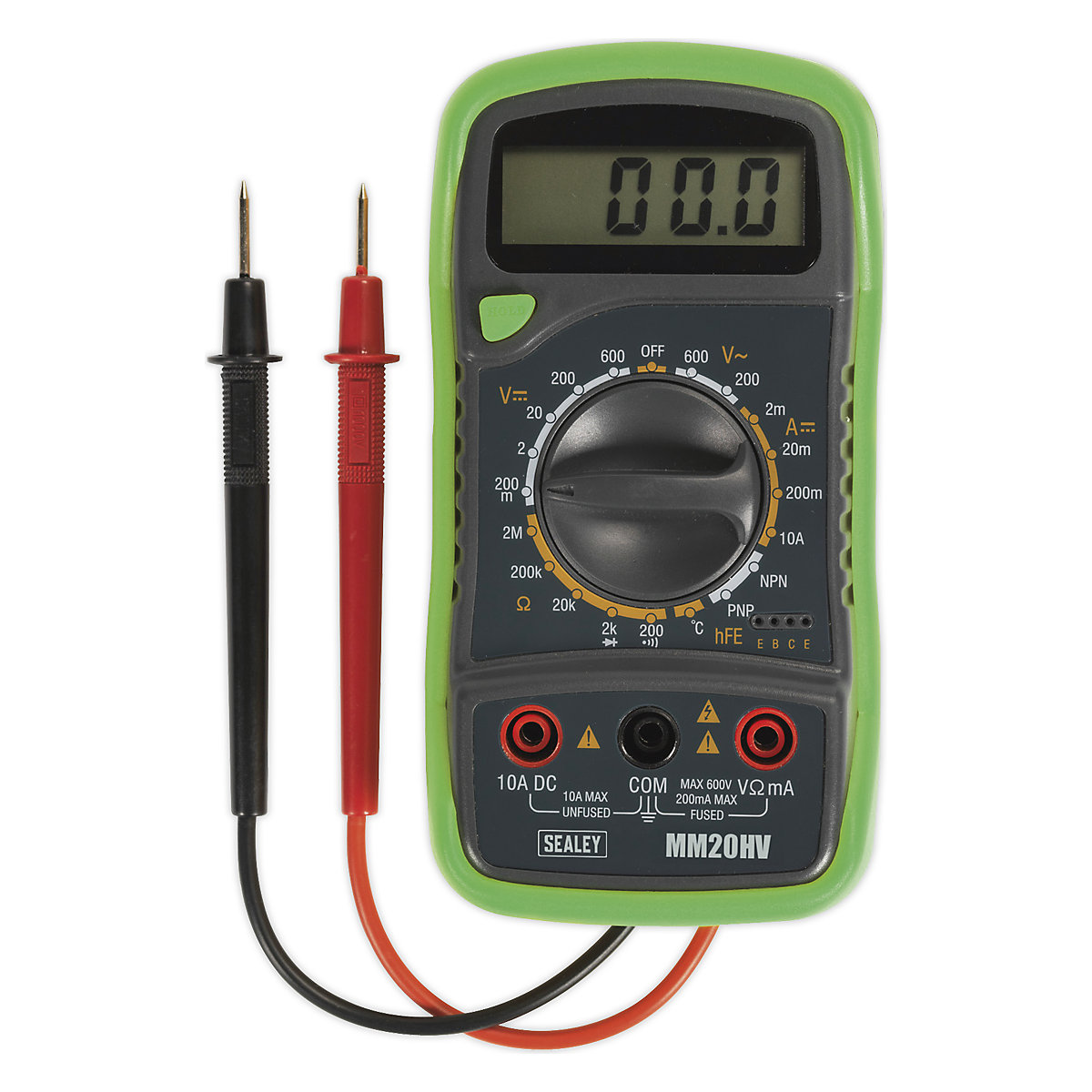 Sealey Digital Multimeter | 8-Function | Thermocouple | Red (Product illustration 4)-3