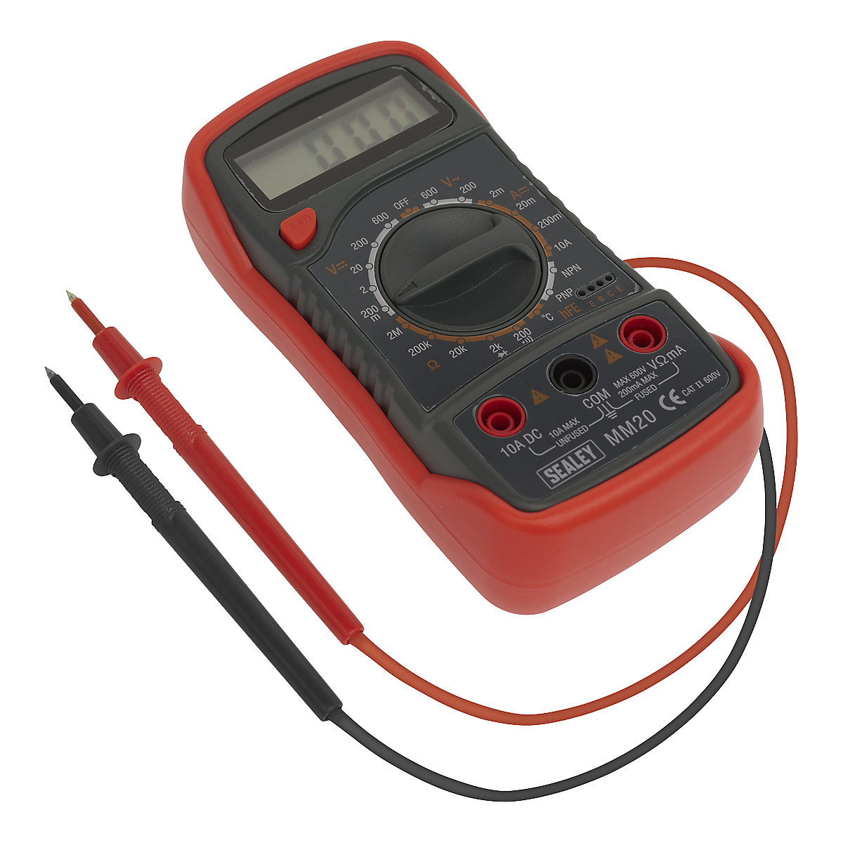 Sealey Digital Multimeter | 8-Function | Thermocouple | Red, Sealey Digital Multimeter | 8-Function | Thermocouple | Red, Sealey Digital Multimeter | 8-Function | Thermocouple | Red-1
