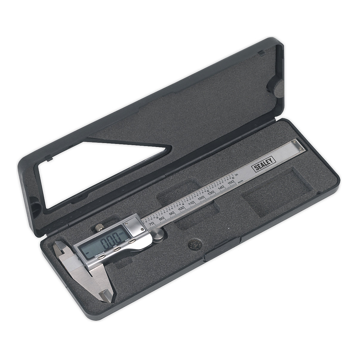 Sealey Digital Stainless Steel Vernier Caliper | 0-150mm (0-6") (Product illustration 3)-2