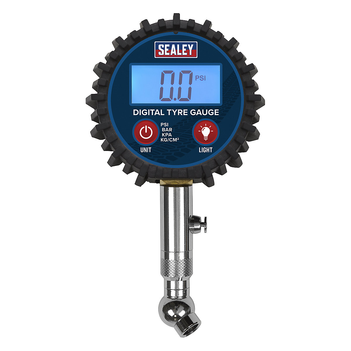Sealey Digital Tyre Pressure Gauge | Swivel Head & Quick Release (Product illustration 4)-3