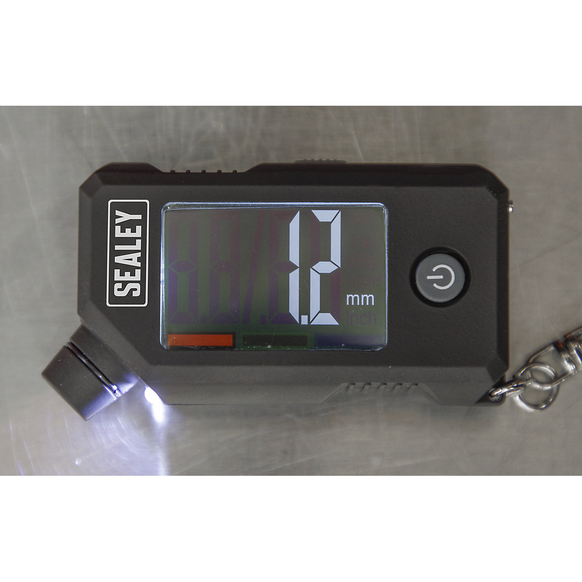Sealey Digital Tyre Pressure & Tread Depth Gauge | 5-150psi | With LED Light (Product illustration 4)-3