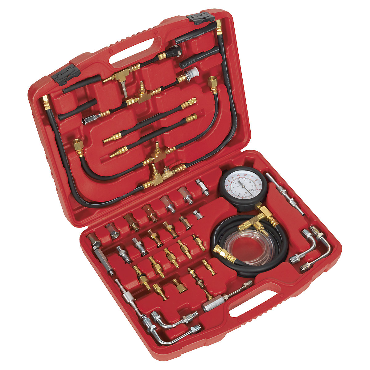 Sealey Fuel Injection Pressure Test Kit | Hoses, Adaptors & Fittings