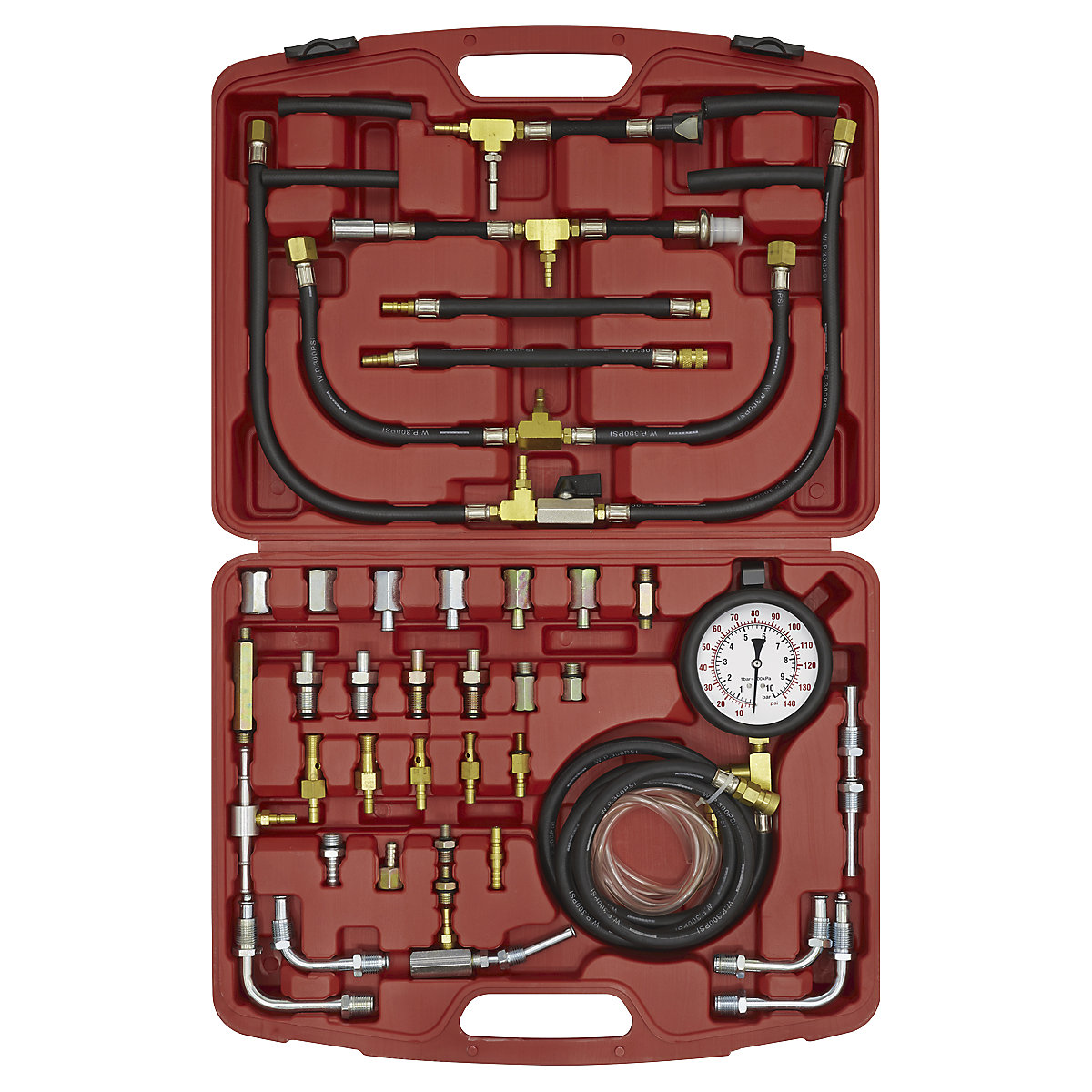 Sealey Fuel Injection Pressure Test Kit | Hoses, Adaptors & Fittings (Product illustration 3)-2