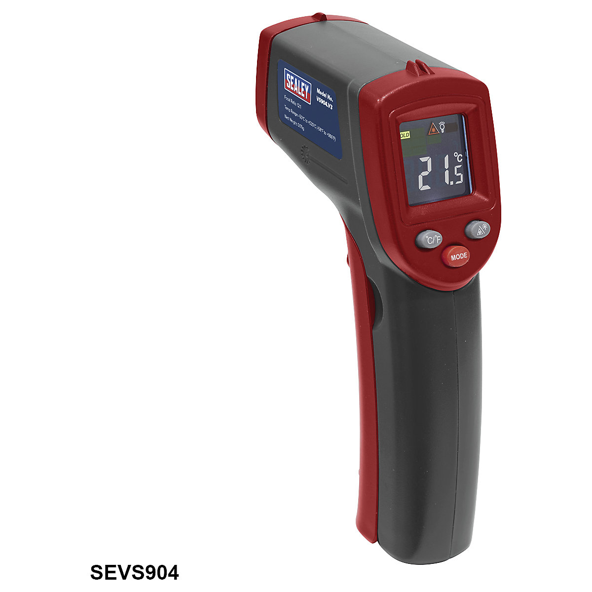 Sealey Infared Laser | Digital Thermometers (Product illustration 2)-1