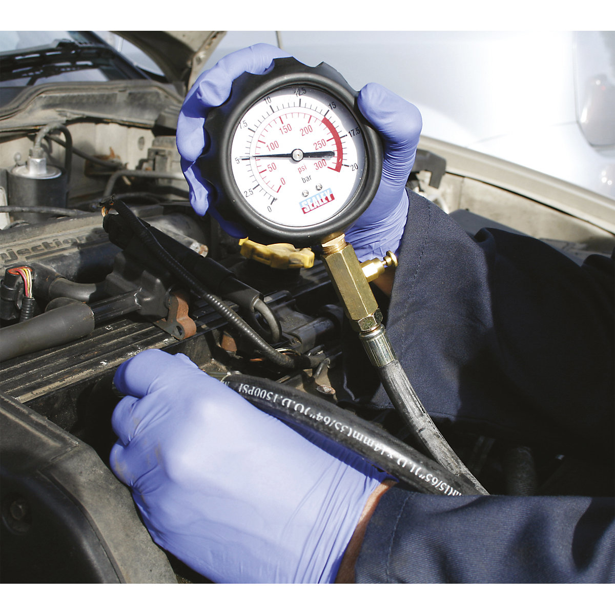 Sealey Petrol Engine Compression Tester | Deluxe Kit | 6pc (Product illustration 5)-4