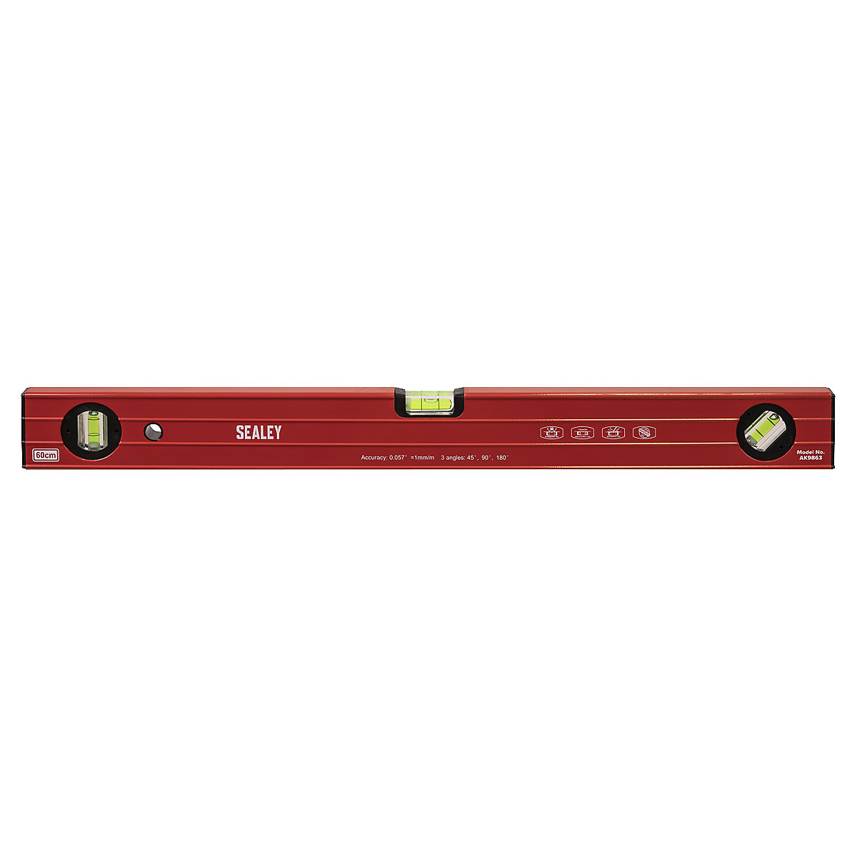 Sealey Premier Spirit Levels | Ribbed Box (Product illustration 3)-2