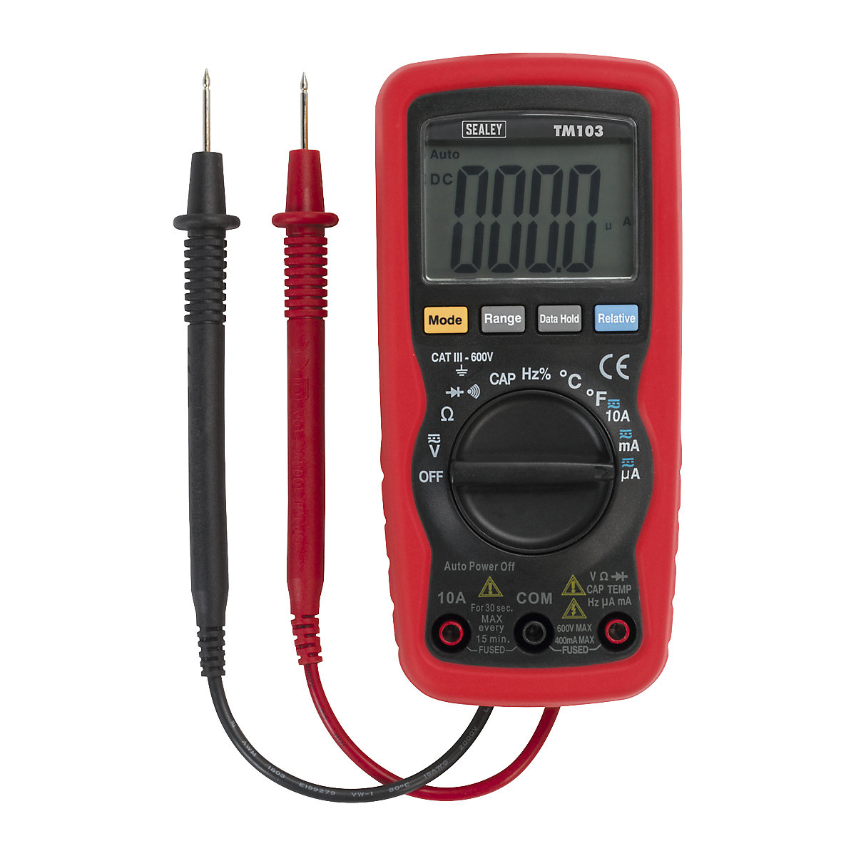 Sealey Professional Digital Multi Meter | 11-Function | Auto-Ranging (Product illustration 2)-1