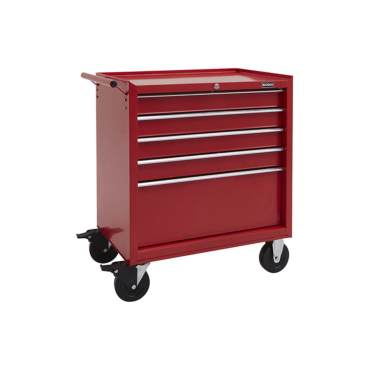 BiGDUG Essentials 27" 5 Drawer Mobile Tool Cabinet, BiGDUG Essentials 27" 5 Drawer Mobile Tool Cabinet, BiGDUG Essentials 27" 5 Drawer Tool Cabinet | 798h x 685w x 465d mm | Red-2