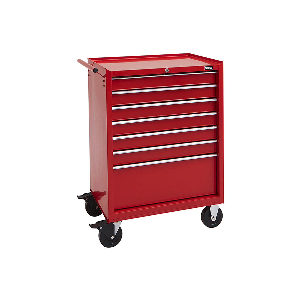 BiGDUG Essentials 27" 7 Drawer Mobile Tool Cabinet, BiGDUG Essentials 27" 7 Drawer Mobile Tool Cabinet, BiGDUG Essentials 27" 7 Drawer Tool Cabinet | 958h x 685w x 465d mm | Red-2