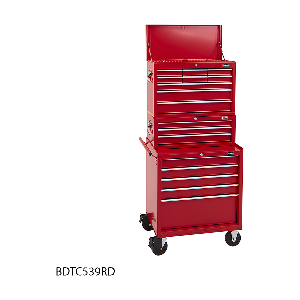 BiGDUG Essentials 27" Tool Chest Set with 5 Drawer Roller Cabinet, Mid Box & Top Chest (Product illustration 8)-7