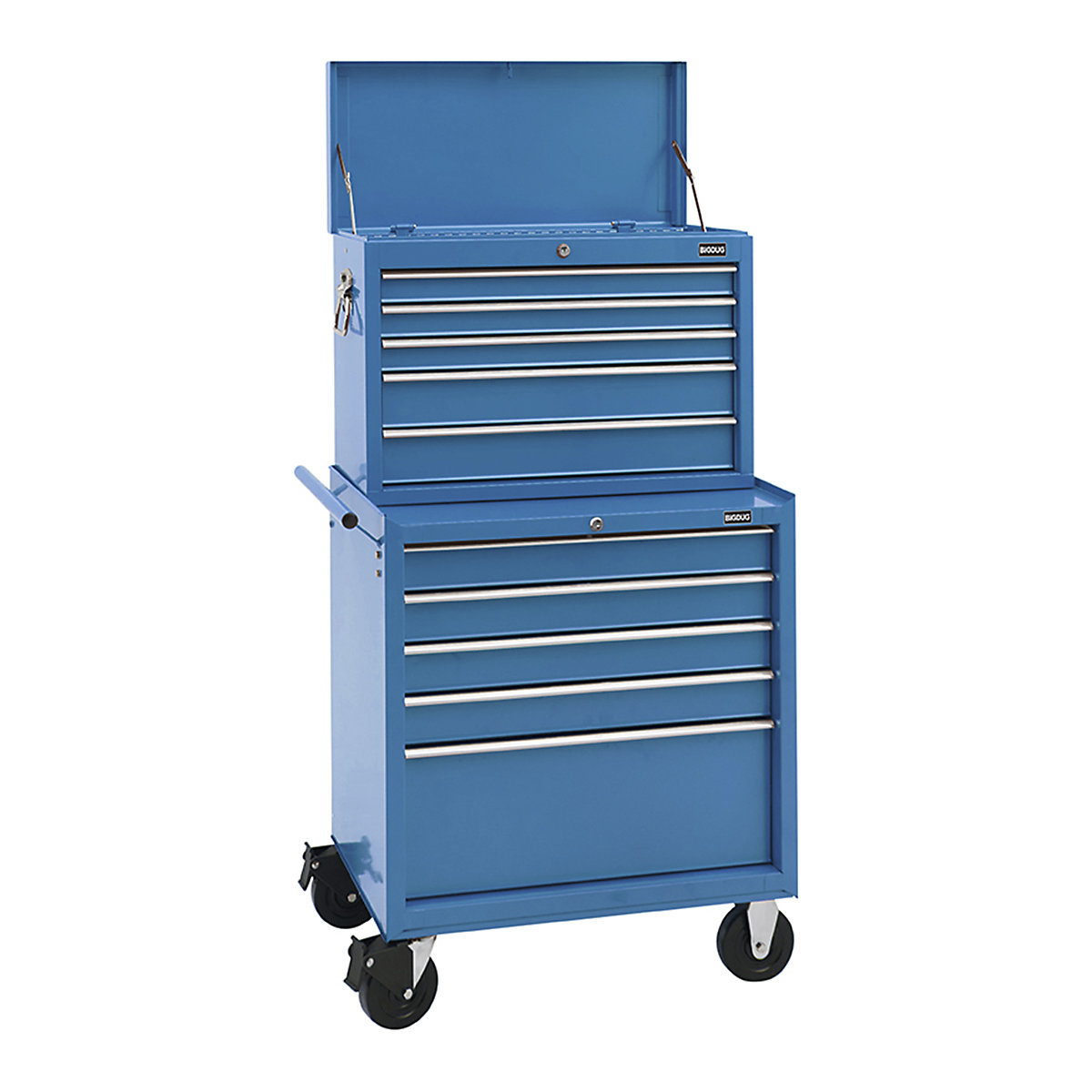 BiGDUG Essentials 27" Tool Chest Set with 5 Drawer Roller Cabinet & Top Chest