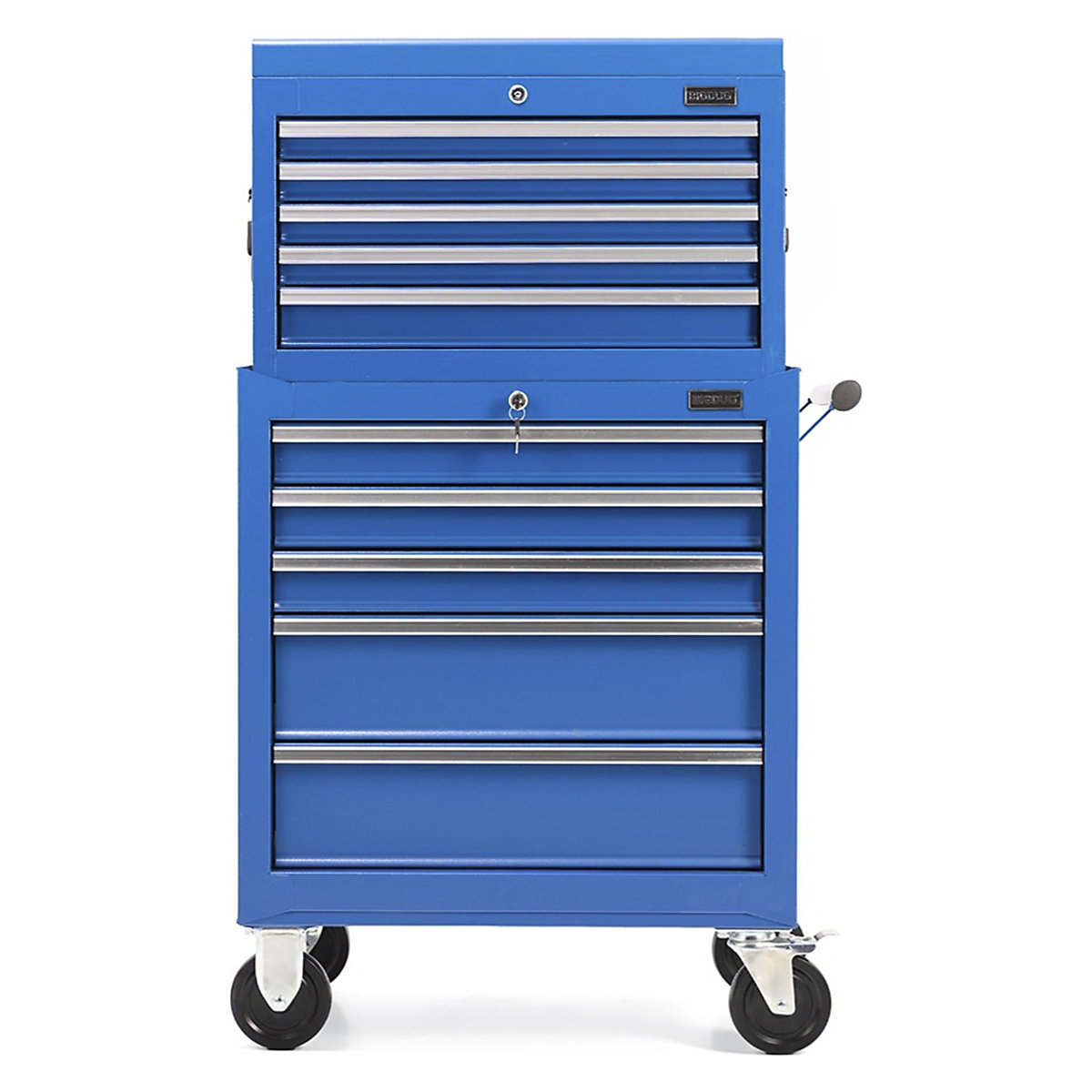 BiGDUG Essentials 27" Tool Chest Set with 5 Drawer Roller Cabinet & Top Chest, BiGDUG Essentials 27" Tool Chest Set with 5 Drawer Roller Cabinet & Top Chest, BiGDUG Essentials 27" Tool Chest Set | 5 Drawer Roller Cabinet | 5 Drawer Top Chest | Overall: 1235h x 680w x 460d mm | Blue-2