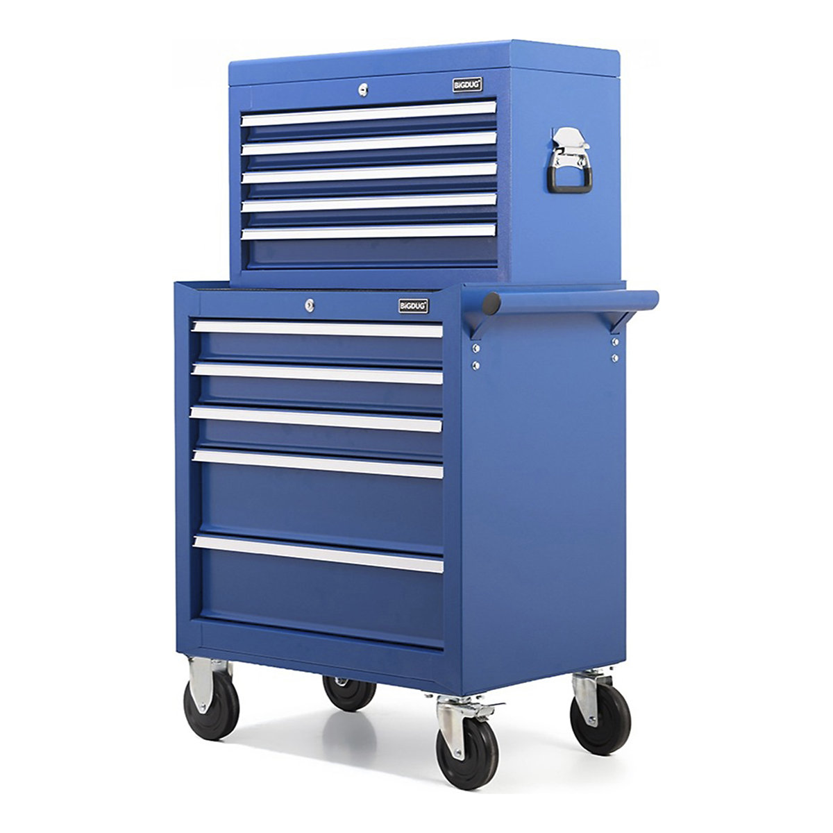 BiGDUG Essentials 27" Tool Chest Set with 5 Drawer Roller Cabinet & Top Chest (Product illustration 2)-1