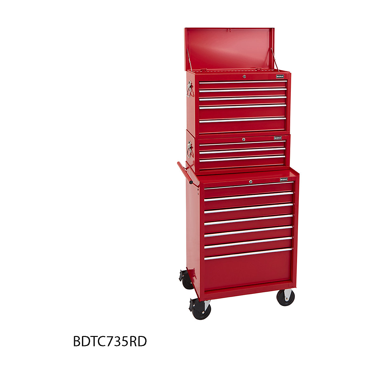 BiGDUG Essentials 27" Tool Chest Set with 7 Drawer Roller Cabinet, Mid Box & Top Chest (Product illustration 4)-3