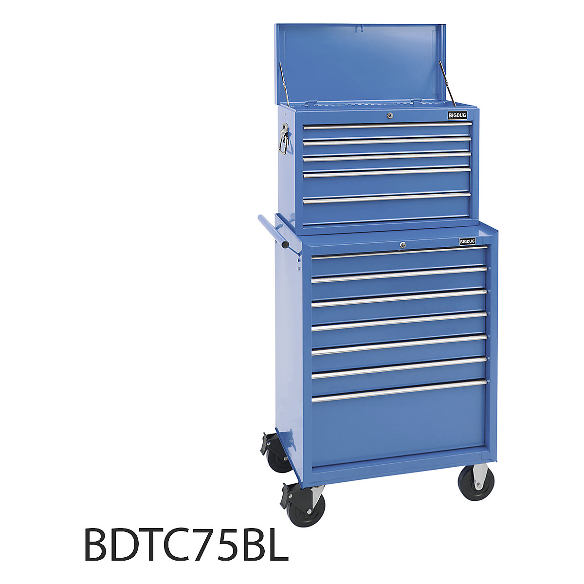 BiGDUG Essentials 27" Tool Chest Set with 7 Drawer Roller Cabinet & Top Chest (Product illustration 3)-2