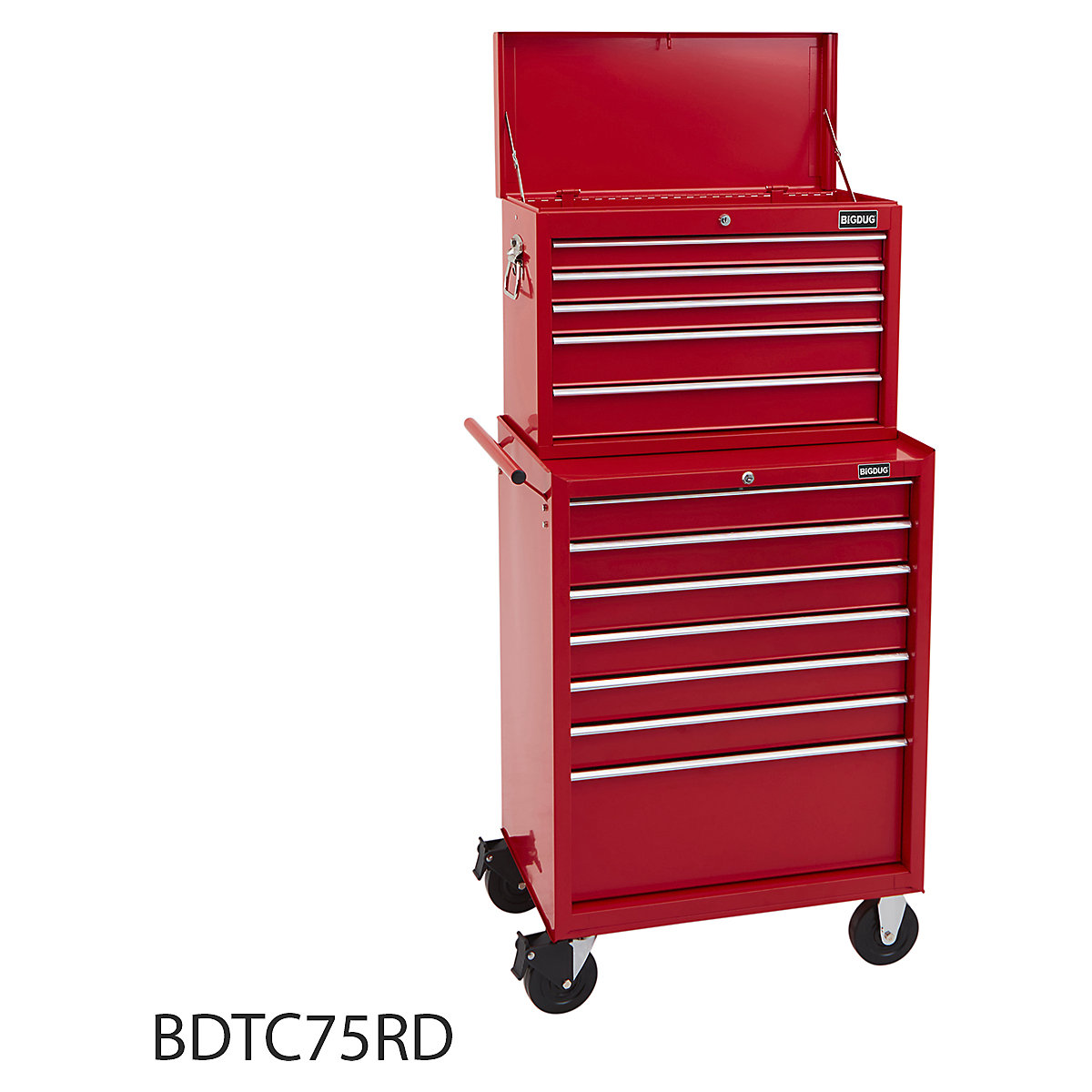 BiGDUG Essentials 27" Tool Chest Set with 7 Drawer Roller Cabinet & Top Chest (Product illustration 4)-3