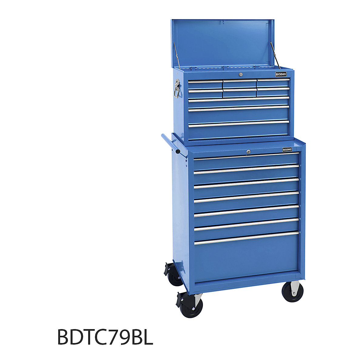 BiGDUG Essentials 27" Tool Chest Set with 7 Drawer Roller Cabinet & Top Chest (Product illustration 7)-6