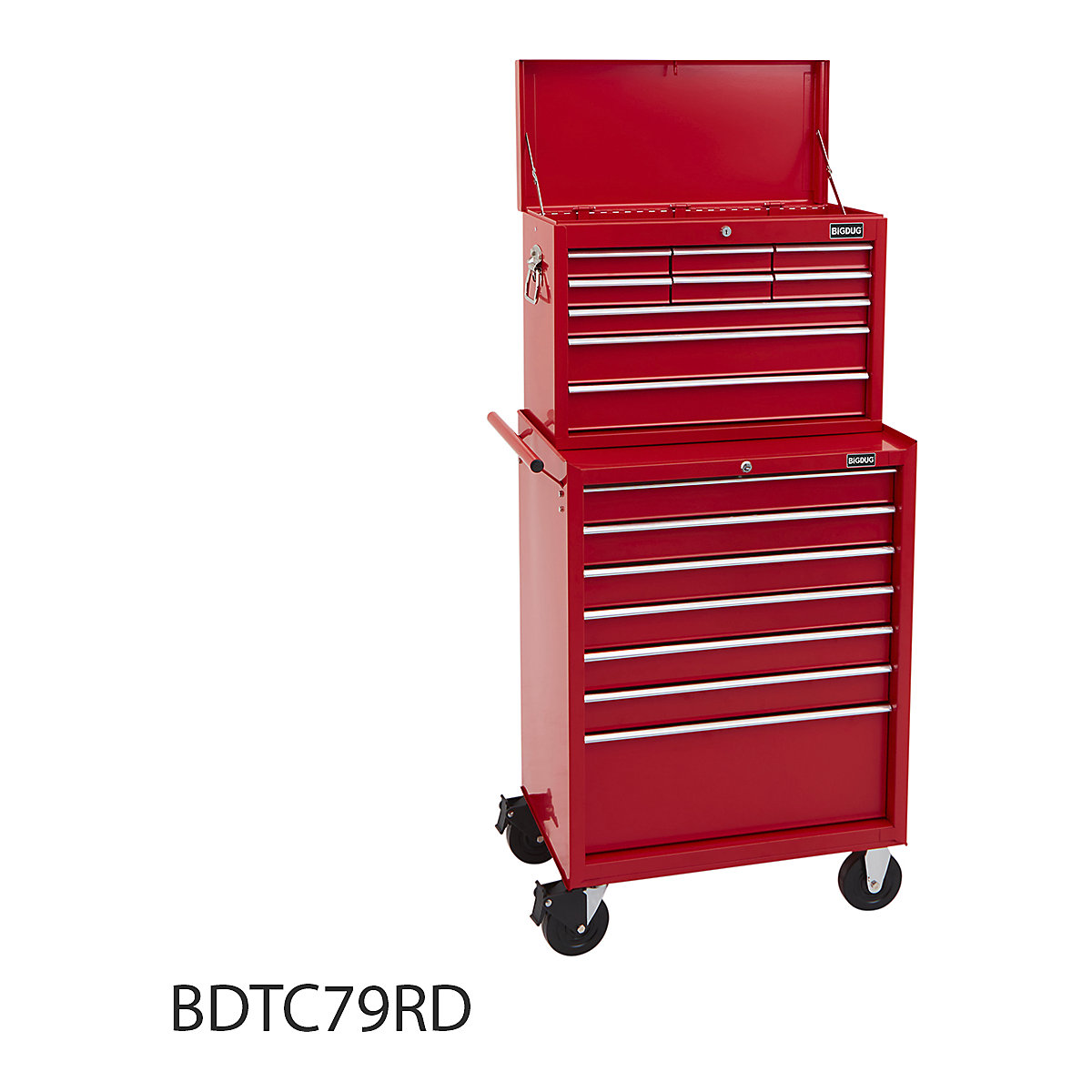 BiGDUG Essentials 27" Tool Chest Set with 7 Drawer Roller Cabinet & Top Chest (Product illustration 8)-7
