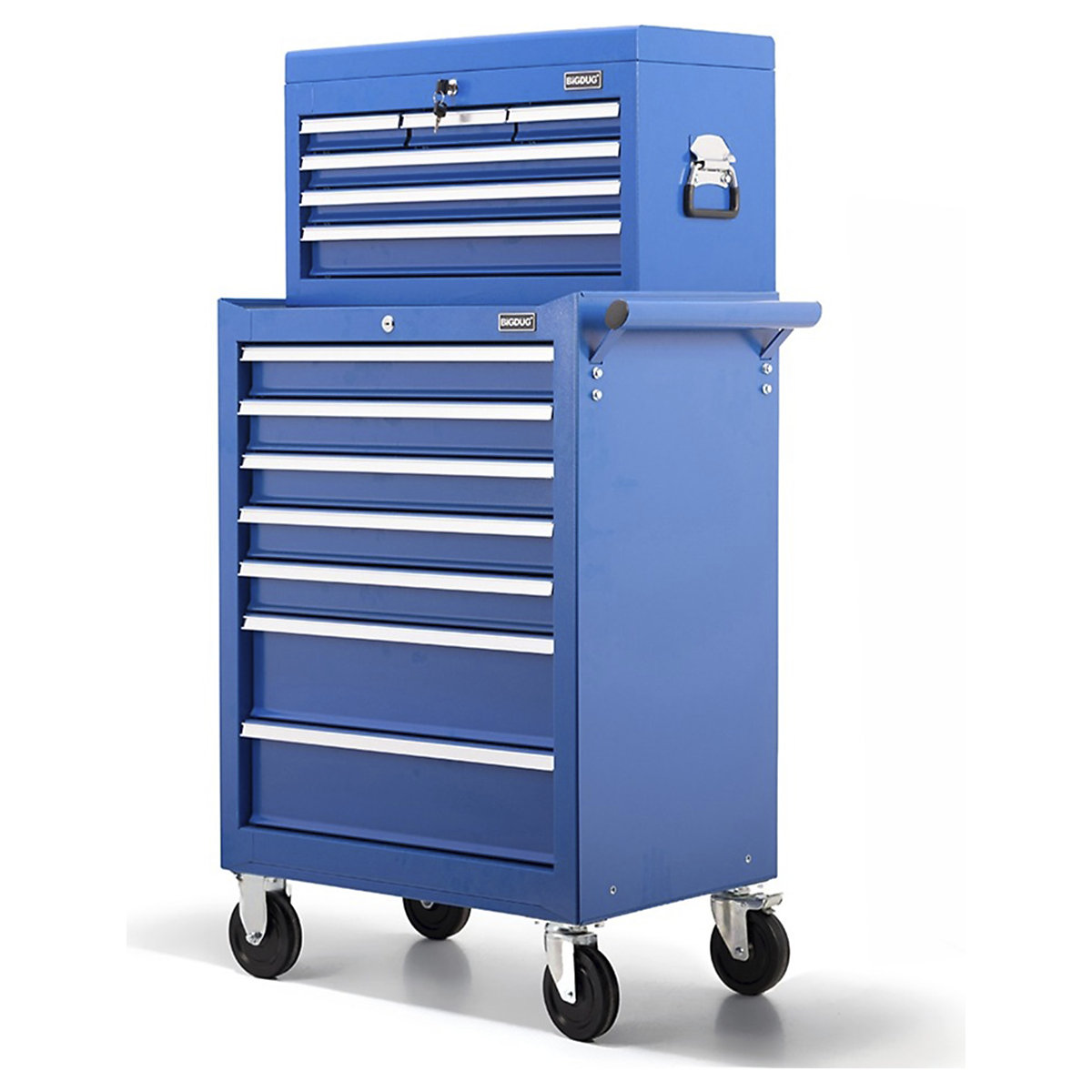 BiGDUG Essentials 27" Tool Chest Set with 7 Drawer Roller Cabinet & Top Chest (Product illustration 2)-1