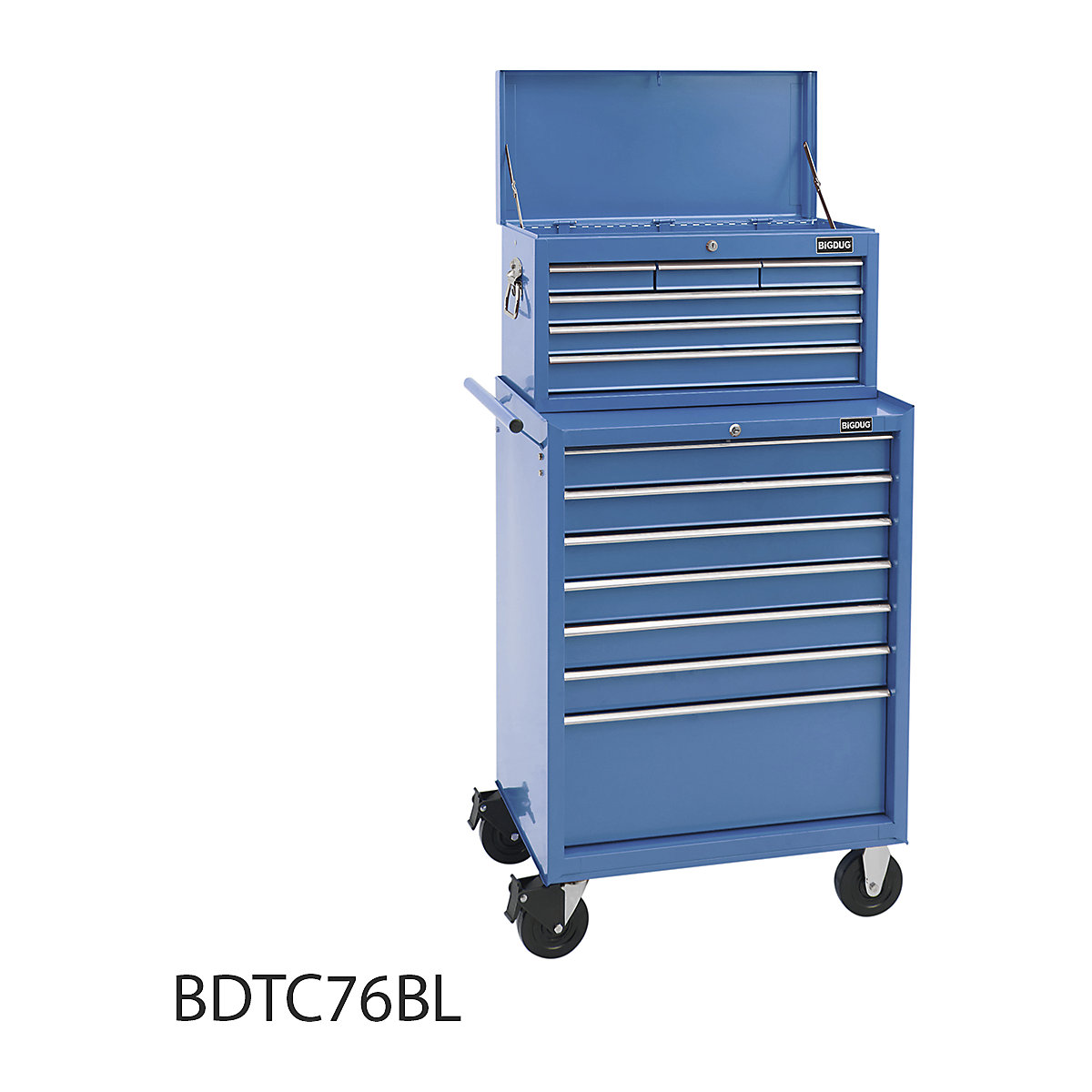 BiGDUG Essentials 27" Tool Chest Set with 7 Drawer Roller Cabinet & Top Chest (Product illustration 5)-4