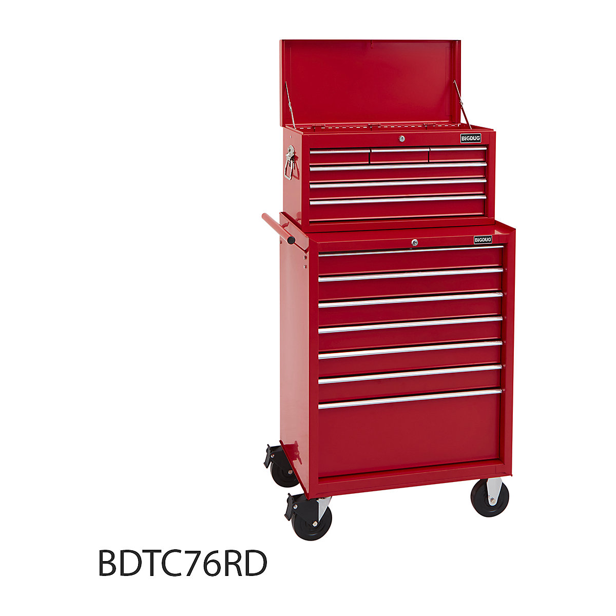 BiGDUG Essentials 27" Tool Chest Set with 7 Drawer Roller Cabinet & Top Chest (Product illustration 6)-5