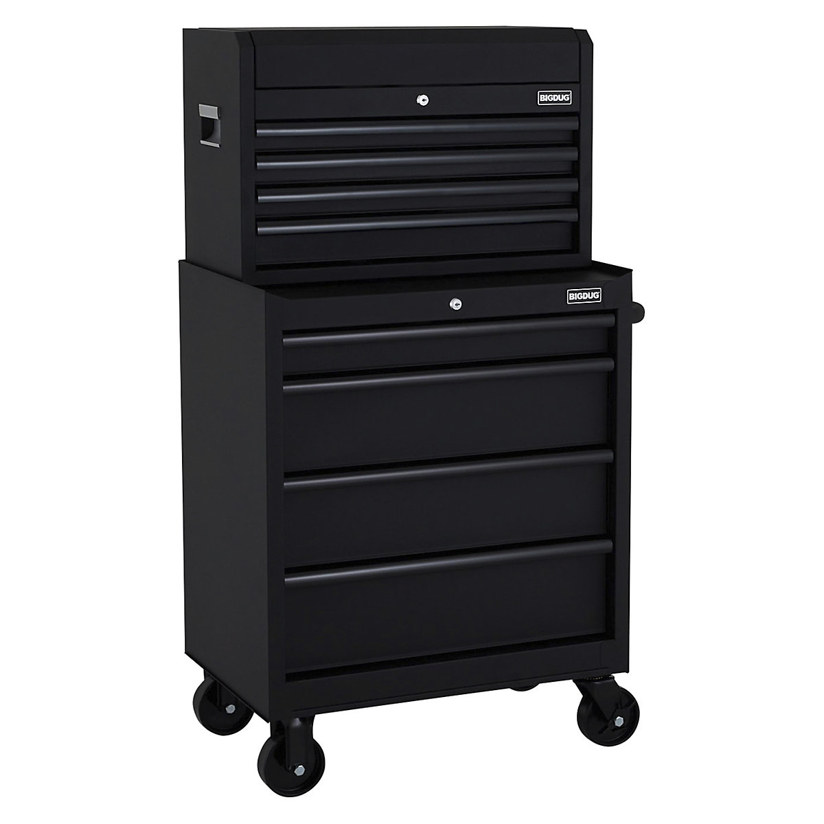 BiGDUG Pro 27" 8 Drawer Roller Cabinet & Top Chest Set