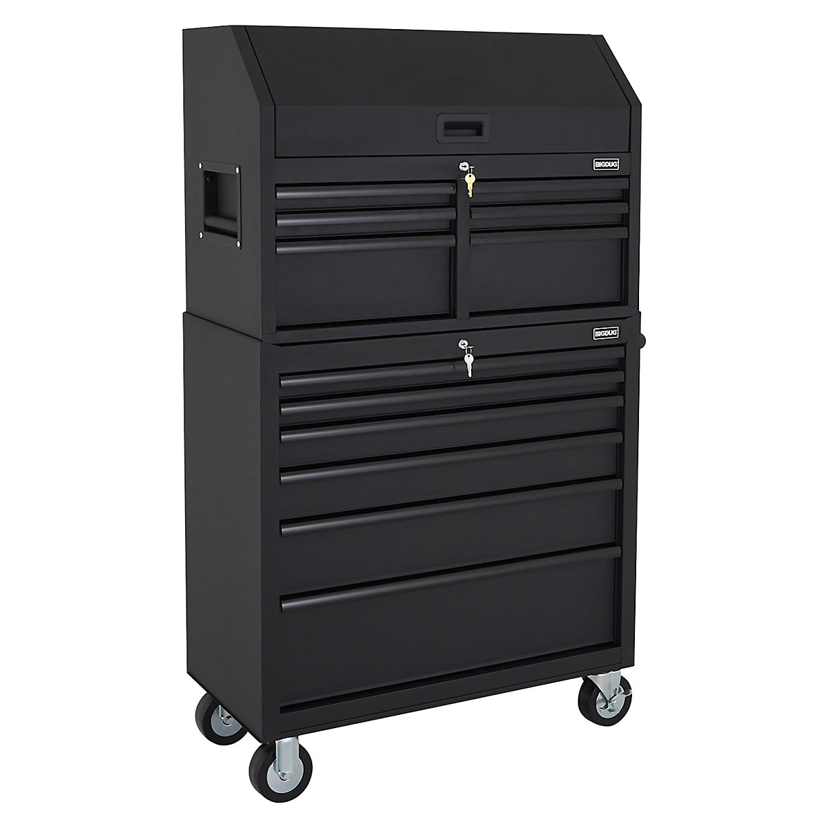 BiGDUG Pro 36" 12 Drawer Roller Cabinet & Top Chest Set (Product illustration 2)-1