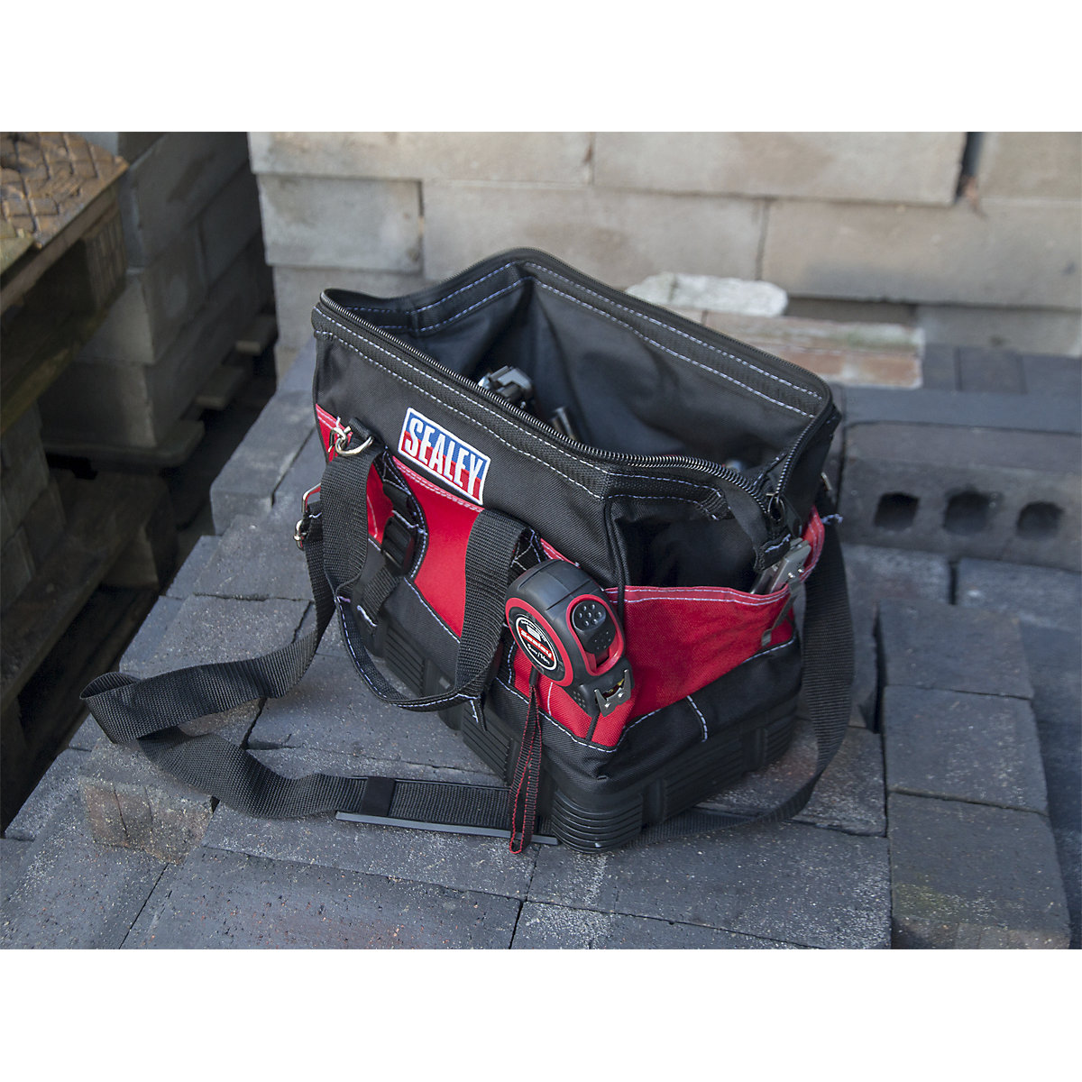 Sealey 305mm Rubber Bottom Tool Storage Bag (Product illustration 4)-3